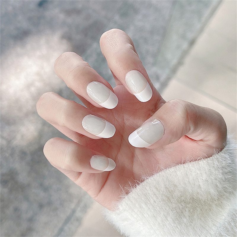 24Pcs False Nails Wearable Fake Nails Acrylic Nail Tips Press On Nail Full Cover
