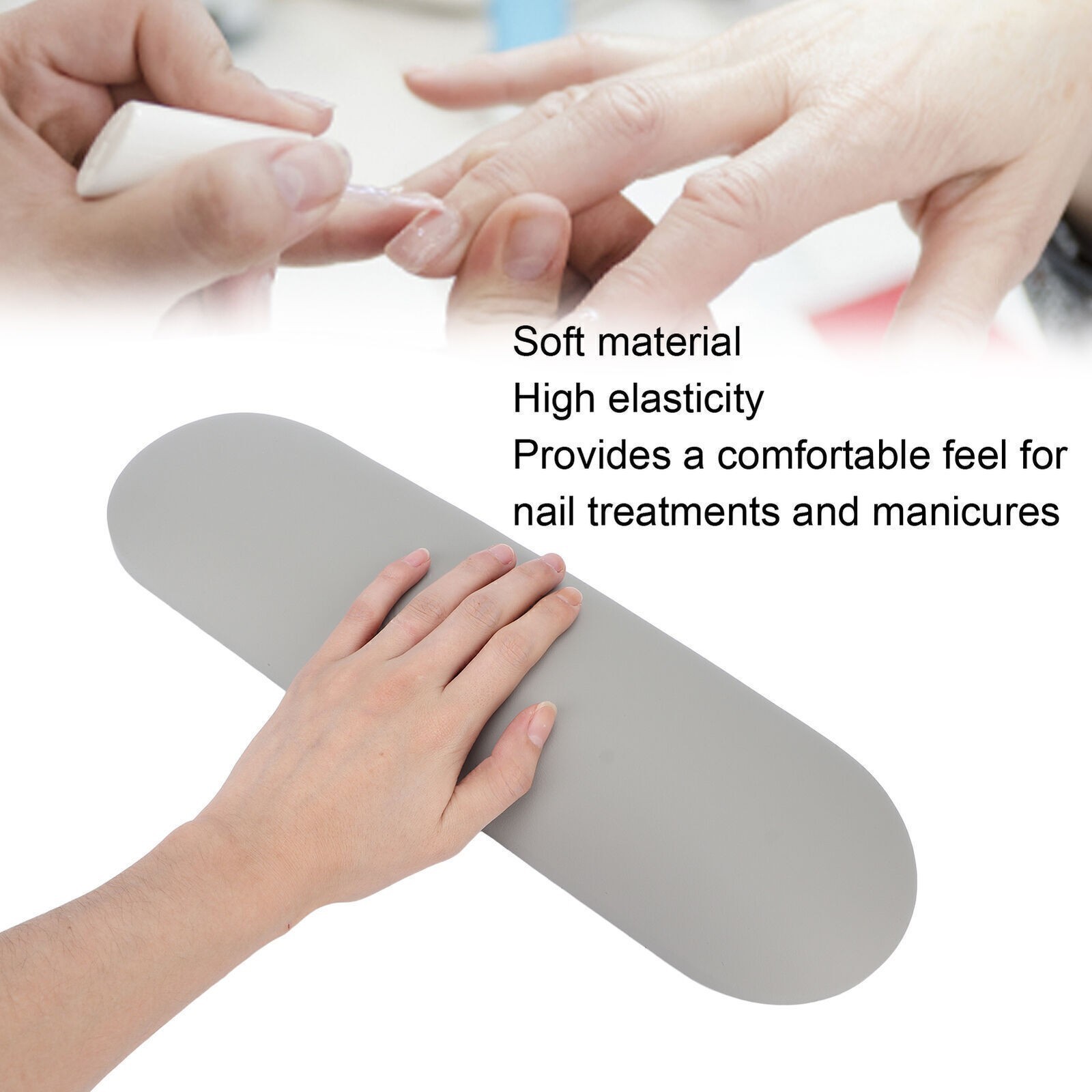 Nail Art Pillow PU Leather Soft Lightweight Manicure Hand Rest Cushion for Home