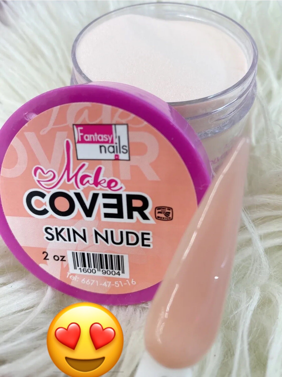 polvo Acrílico Nude de fantasy nails Color Skin nude de 2oz