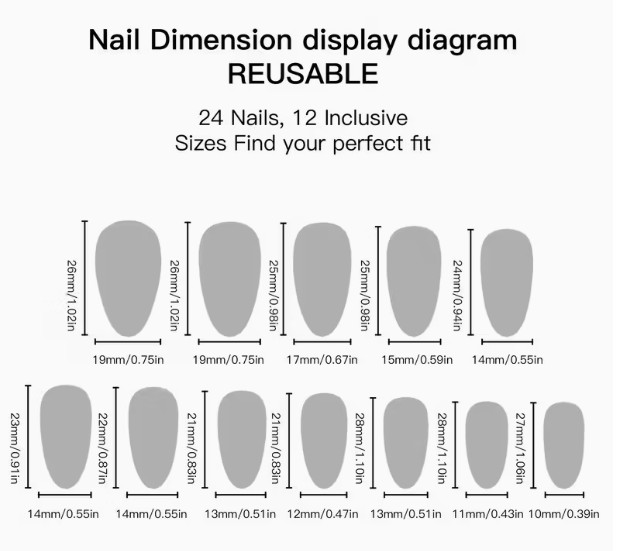 24 Pcs Press-On Nails Long Almond Shiny – Gradient Purple Cateye Nails