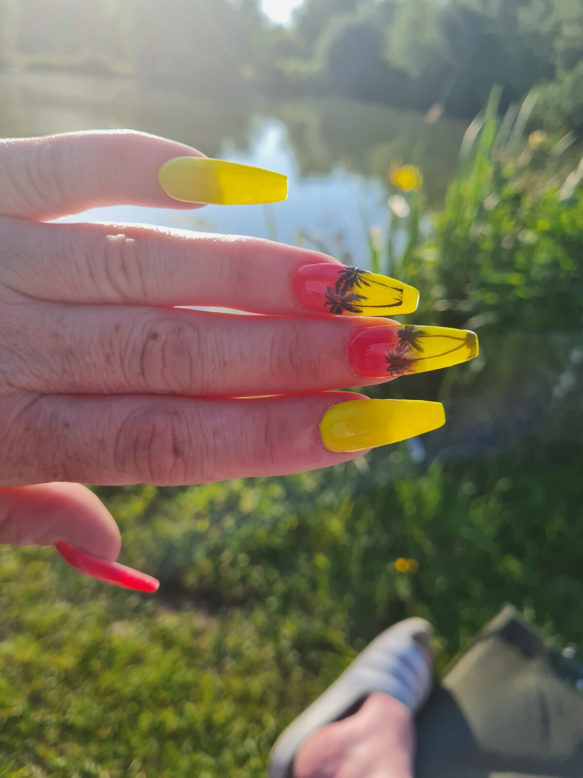 Palm Trees Nail Art Water Decals
