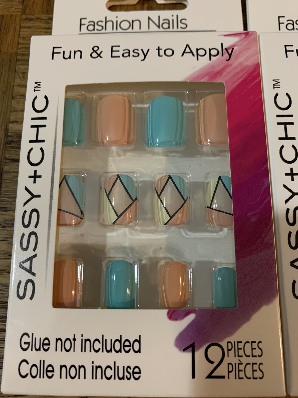 Sassy + Chic Fashion Nails Adult-3 Packs As Shown-Brand New-SHIPS N 24 HOURS