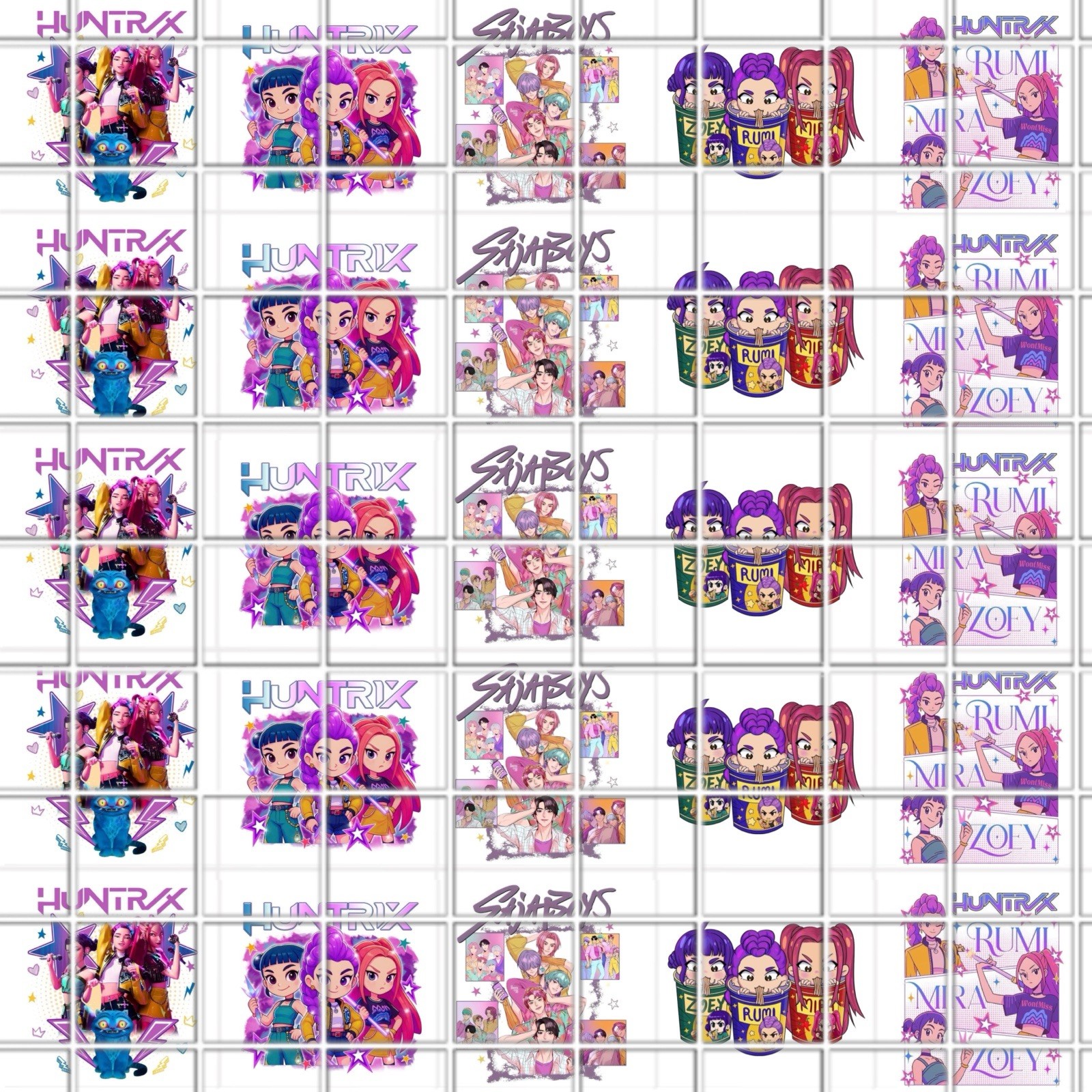 K Pop Waterslide Nail Art Decals Set Of 50 Instructions & Bonus JH