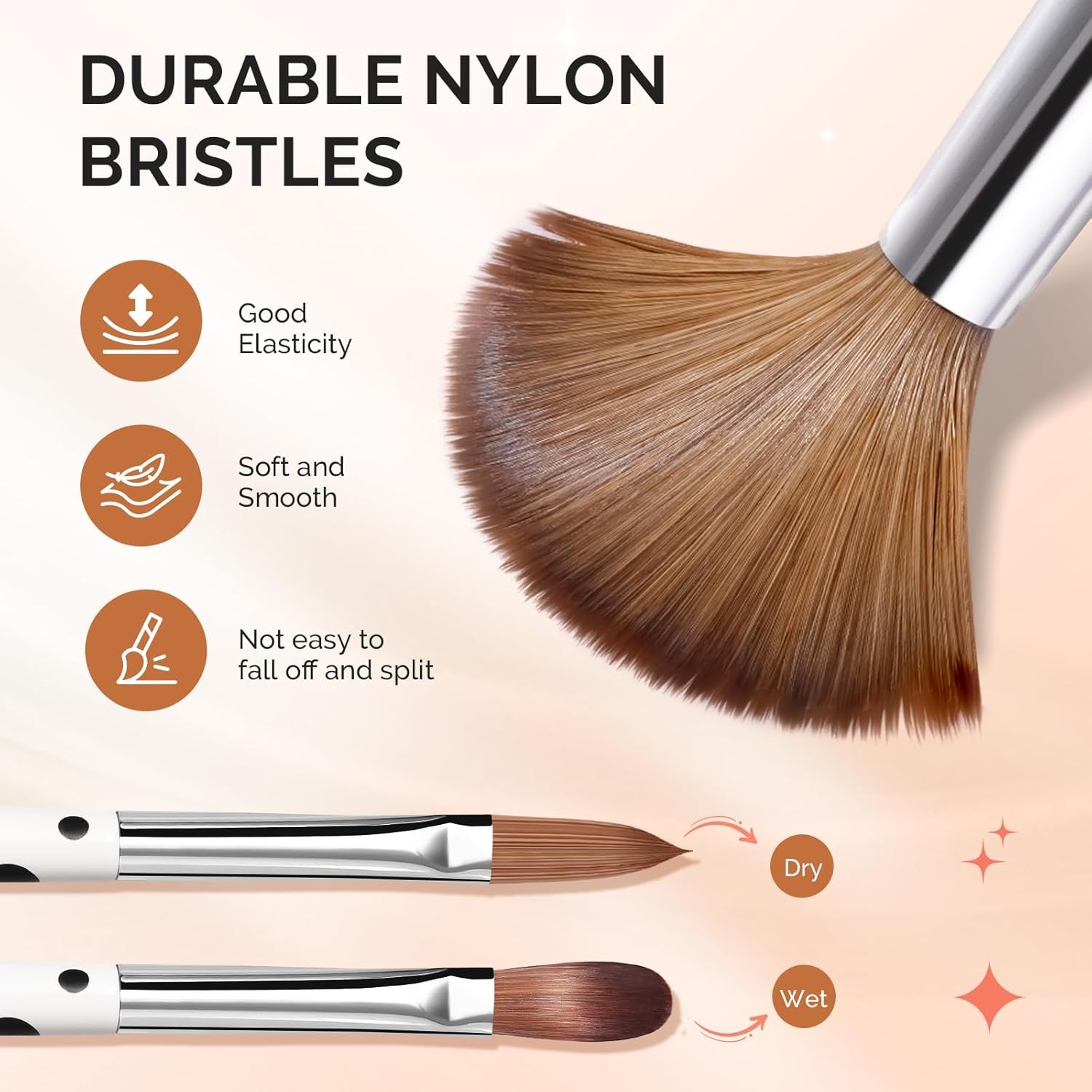 Acrylic Brush Set, Size 8/10/14 Profal Pen for Nail