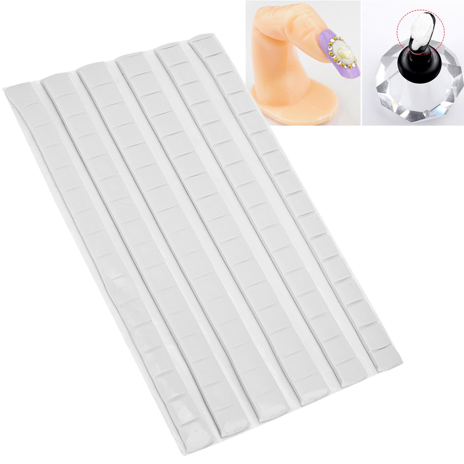 Nail Tip Display Stand Clay Nail Art Tool Decoration Fix Glue Manicure Clay SET