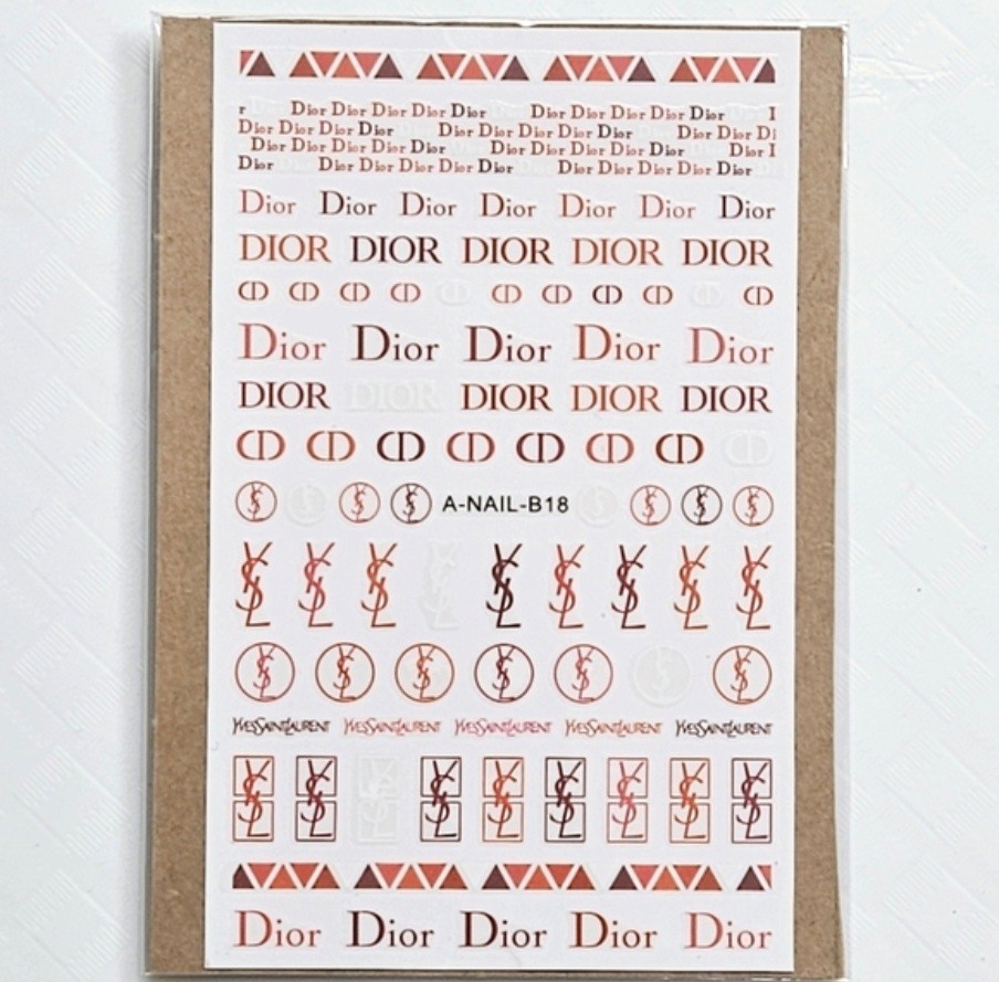 NWT NAIL ART DESIGN SELF-SEAL STICKERS SOLID REDS/PINKS N°36!