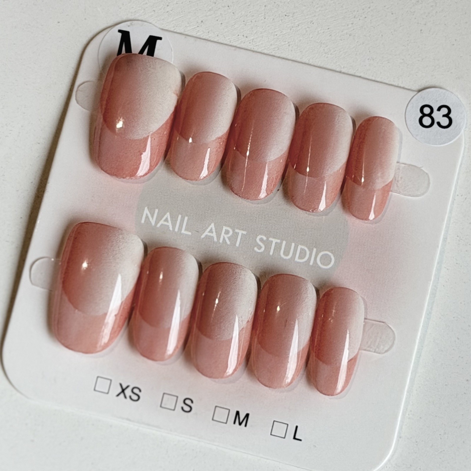 Unique Handmade Press-On Nails Size M | One of a Kind Set, Reusable 83