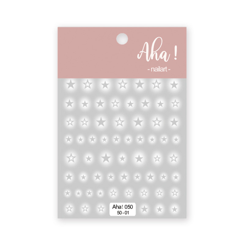 Butterfly Nail Art Stickers Decals Translucent Star Heart Self-Adhesive NH19