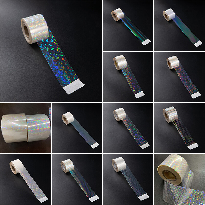 2 Roll of 120m Nail Art Foils Transfer Sticker Aurora Chrome Decals Tips Decor