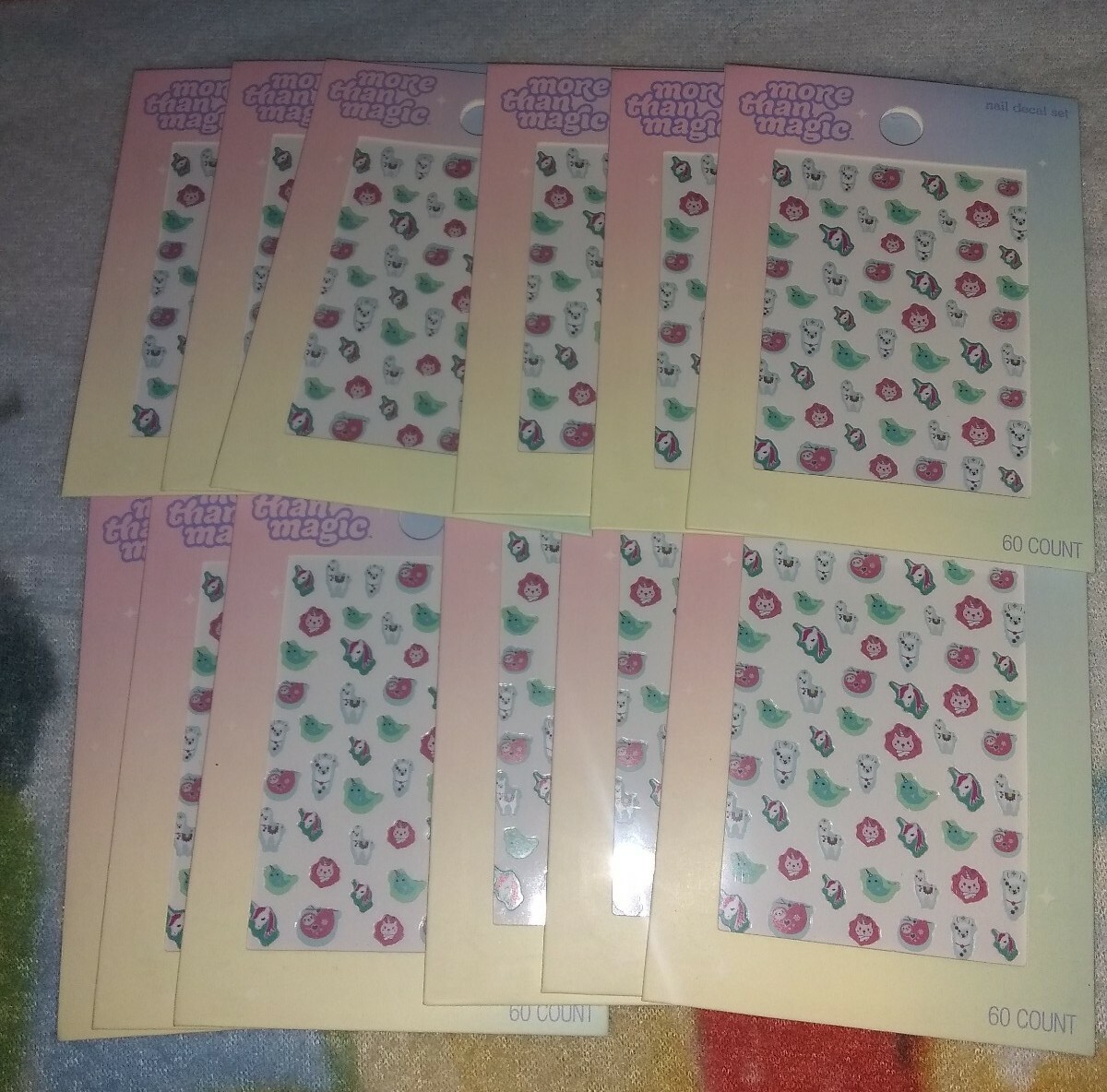 Set of 12 More Than Magic 60 count Nail Art Kit- BRAND NEW