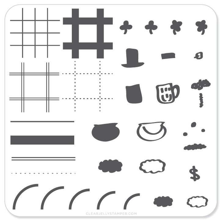 Clear Jelly Stamper Nail Art Accessories Stamping Plates H-Series Small Plates