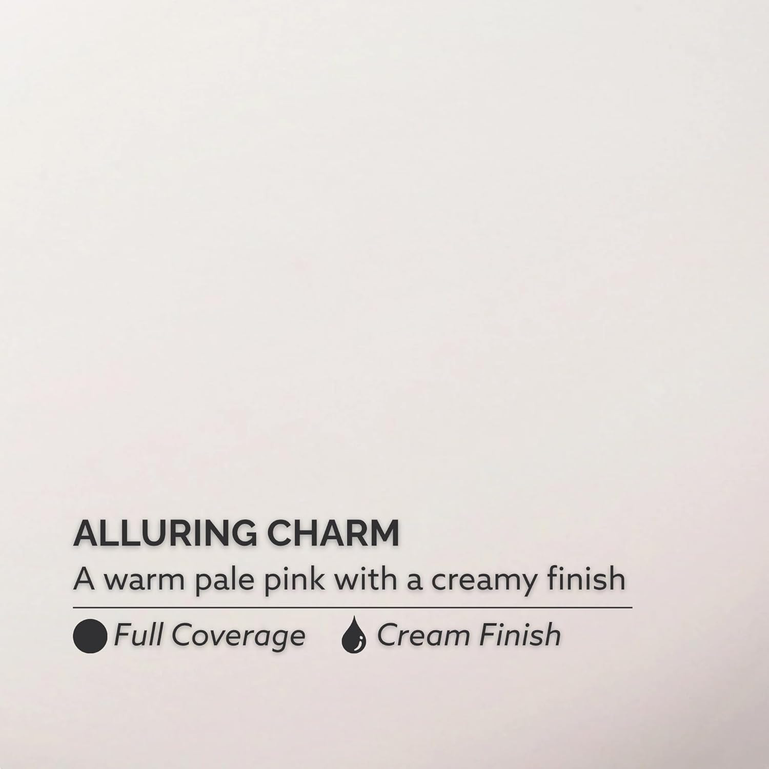 Nail Lacquer (Step 3) – Alluring Charm – a Warm Pale Pink with a Creamy Finish.