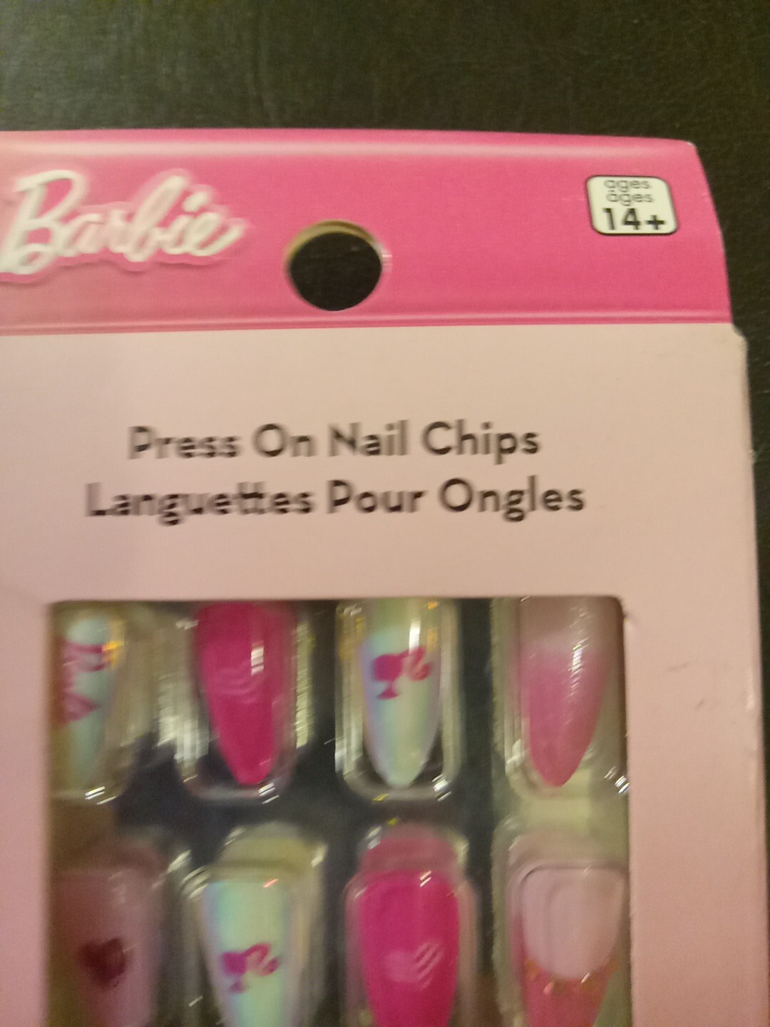 Lot Of 3 Barbie Press On Nail Chips 24 Count Per Box 12 Sizes Ages 14+ New