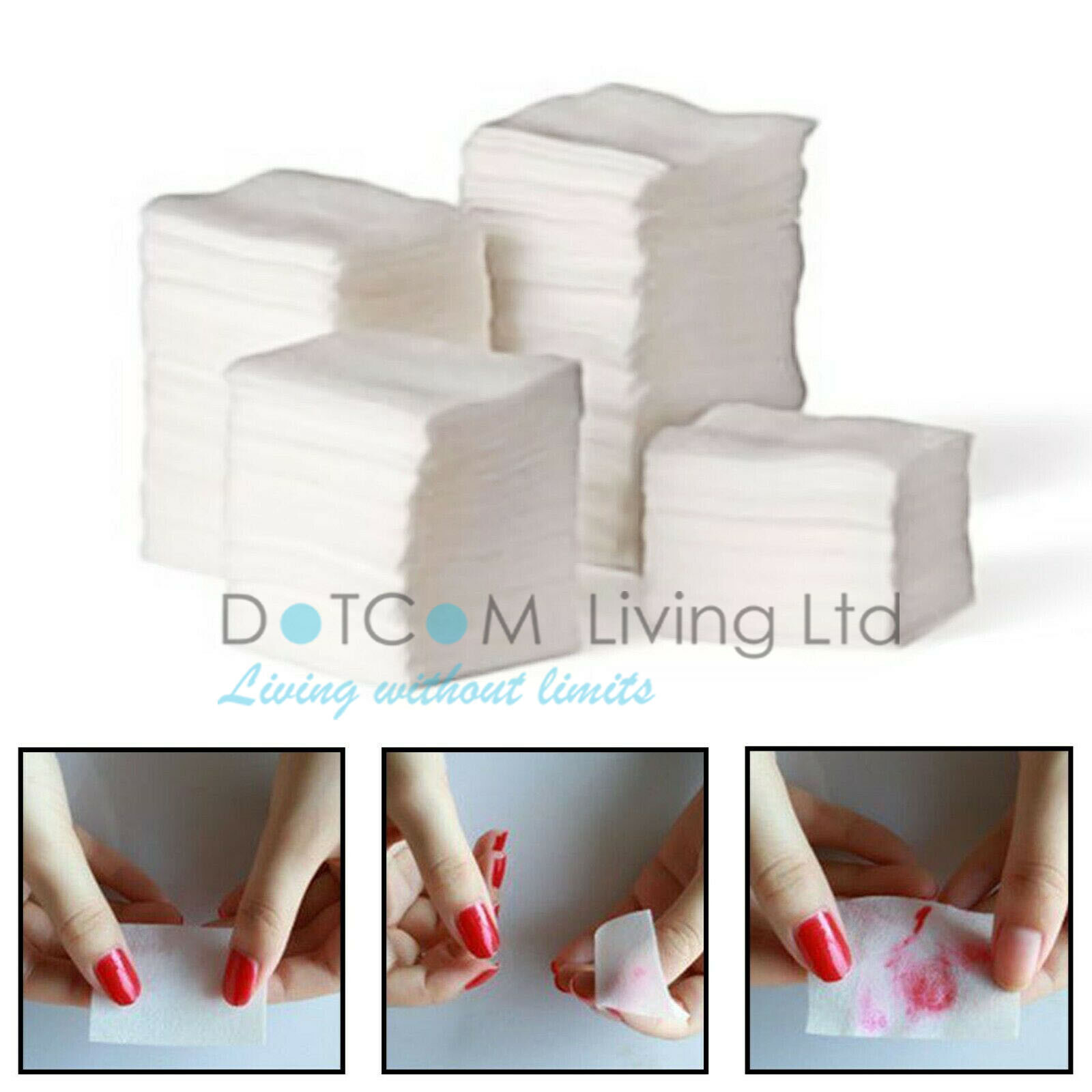 Nail Art Wipes Paper Pad Tips Glue Polish Remover Clean Glitter