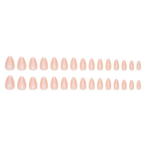 30 Pcs Spring Press on Nails Extra Short Almond – LINMEIZAI Extra Short-A14