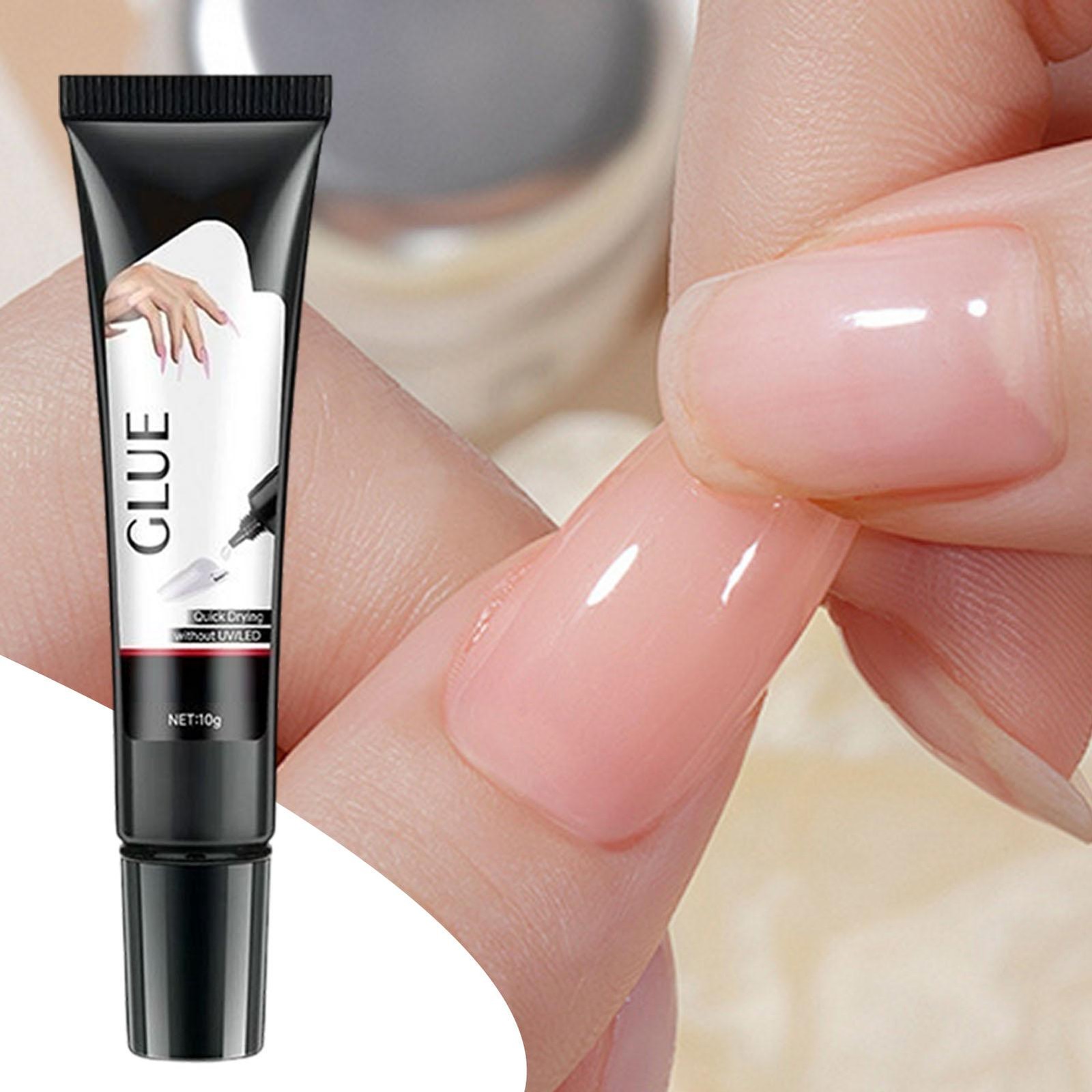 Curvlife Newly Upgraded Quick Drying 10G Semi Solid Nail Glue With 10g Remover