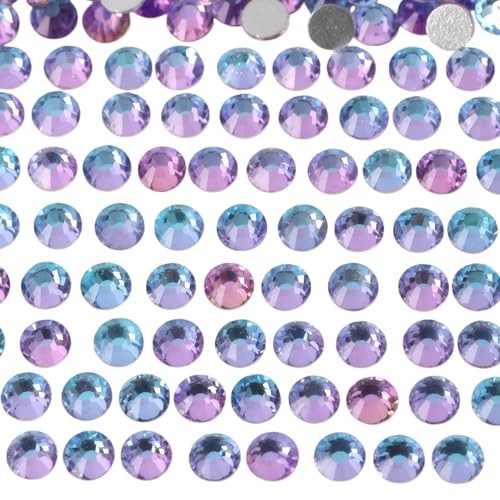 Diamonland Flatback Glass Crystal Rhinestones Rounds Gems for Bedazzling Nail…