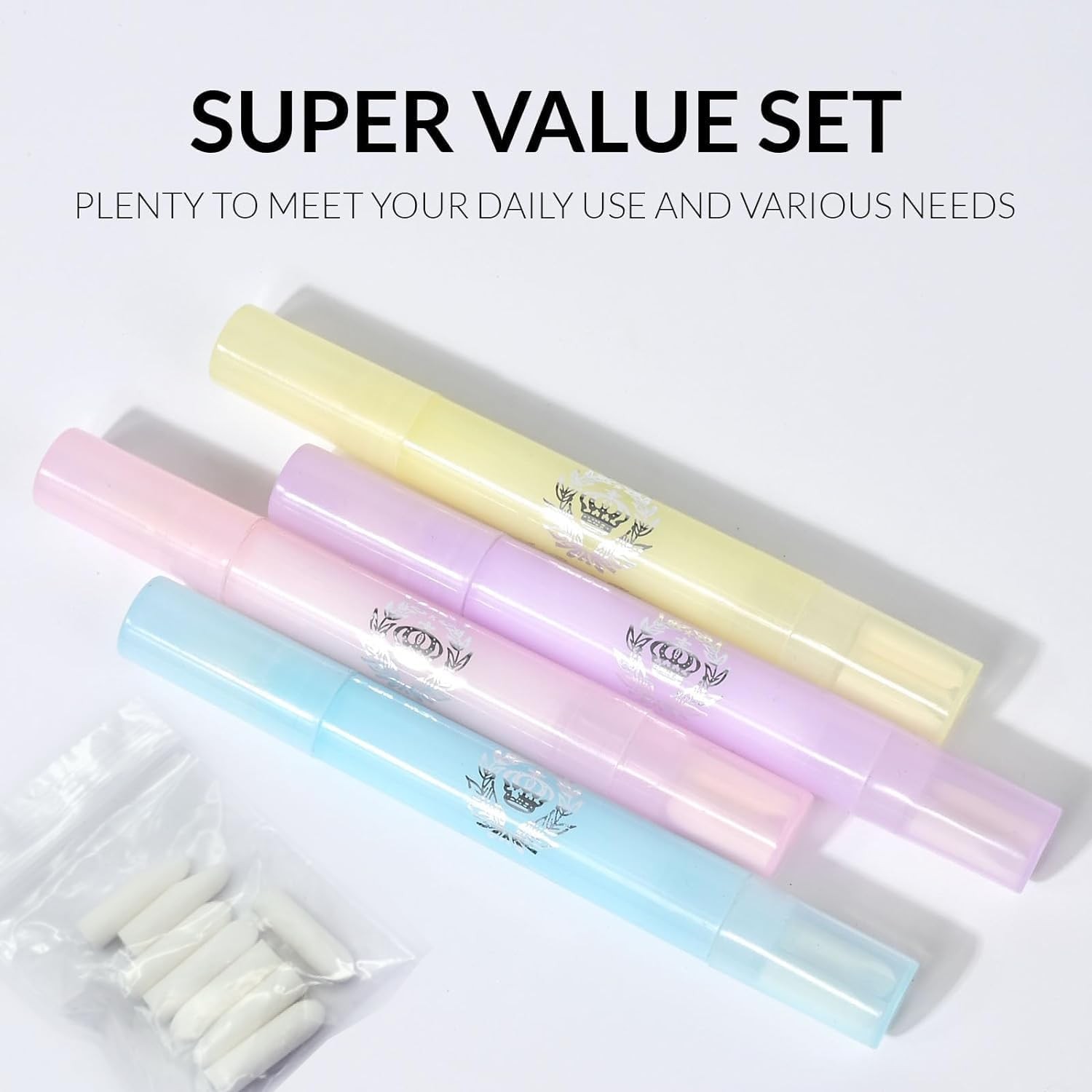 Nail Polish Corrector Pen, 4Pcs Remover Tool with 20pcs Tapered…
