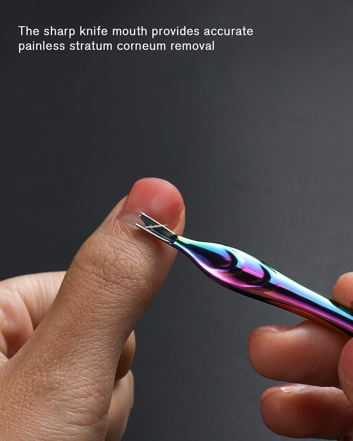 Cuticle Pusher with Fork, 2-in-1 Cuticle Trimmer Nail Care Tool,