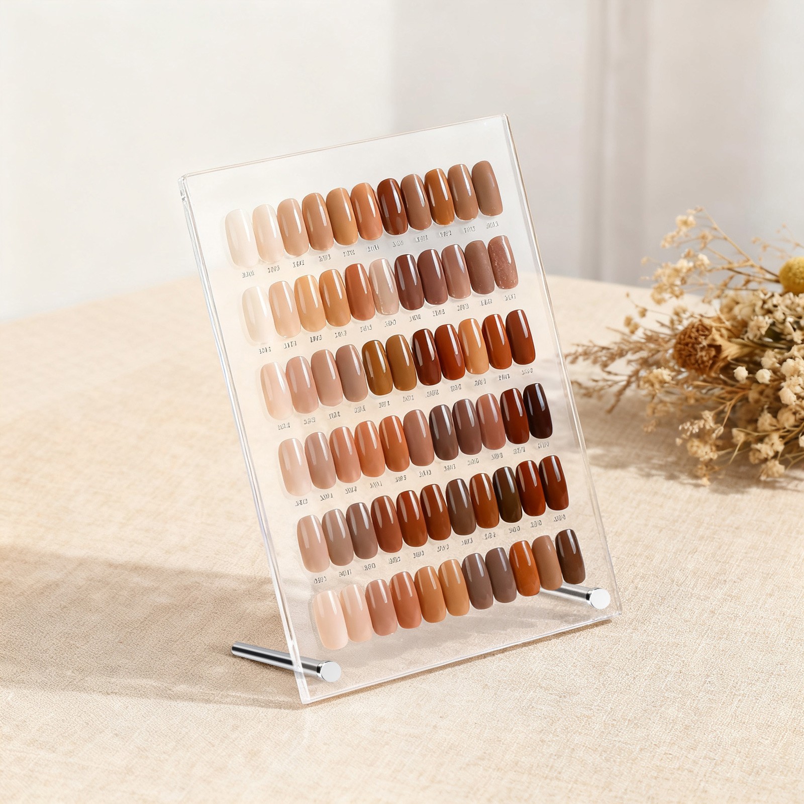 Large Acrylic Nail Art Display Board Sample Stand Color Card Organizer Salon Tip