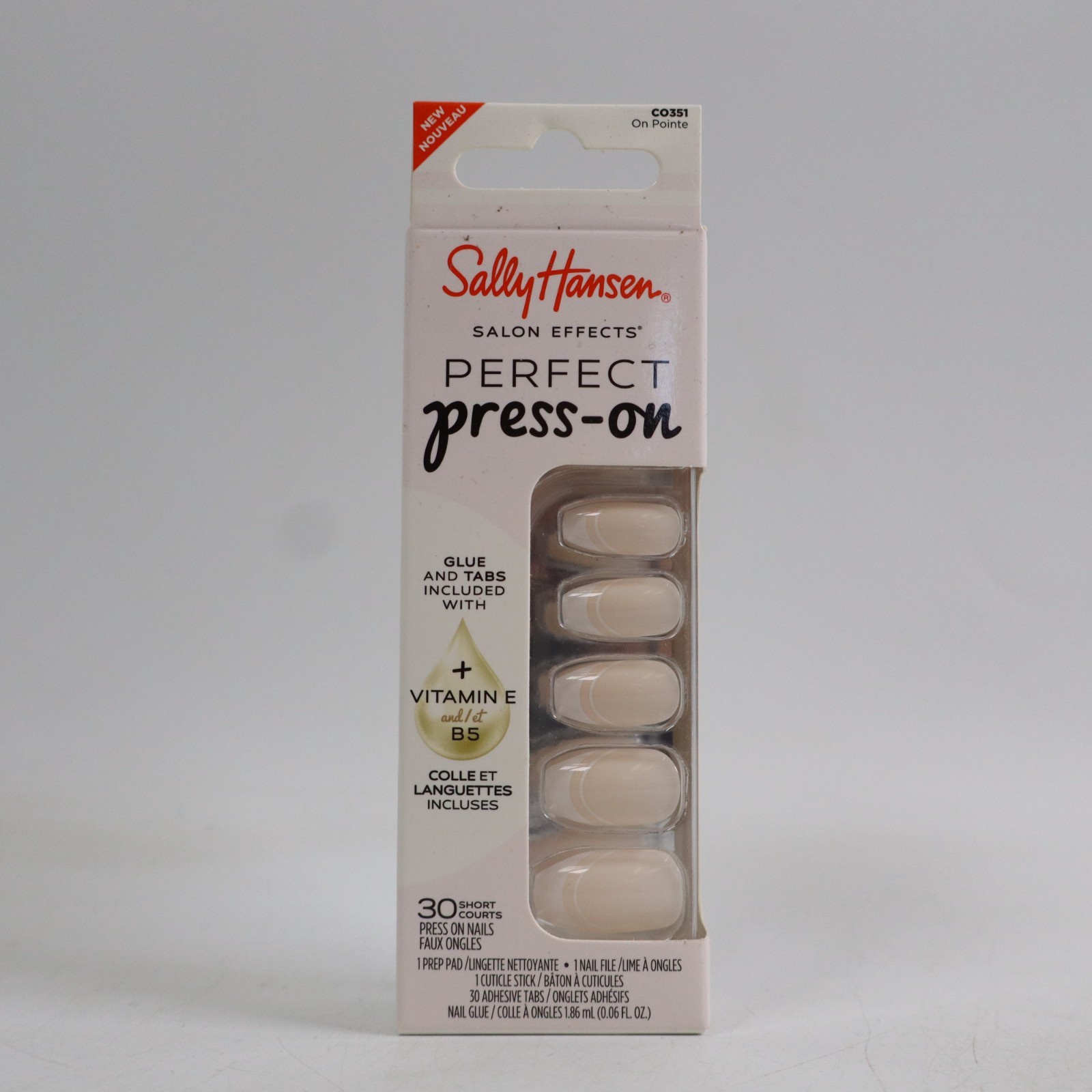 2 PACK Sally Hansen Salon Effects Perfect Press-on Nails, On Pointe CO351