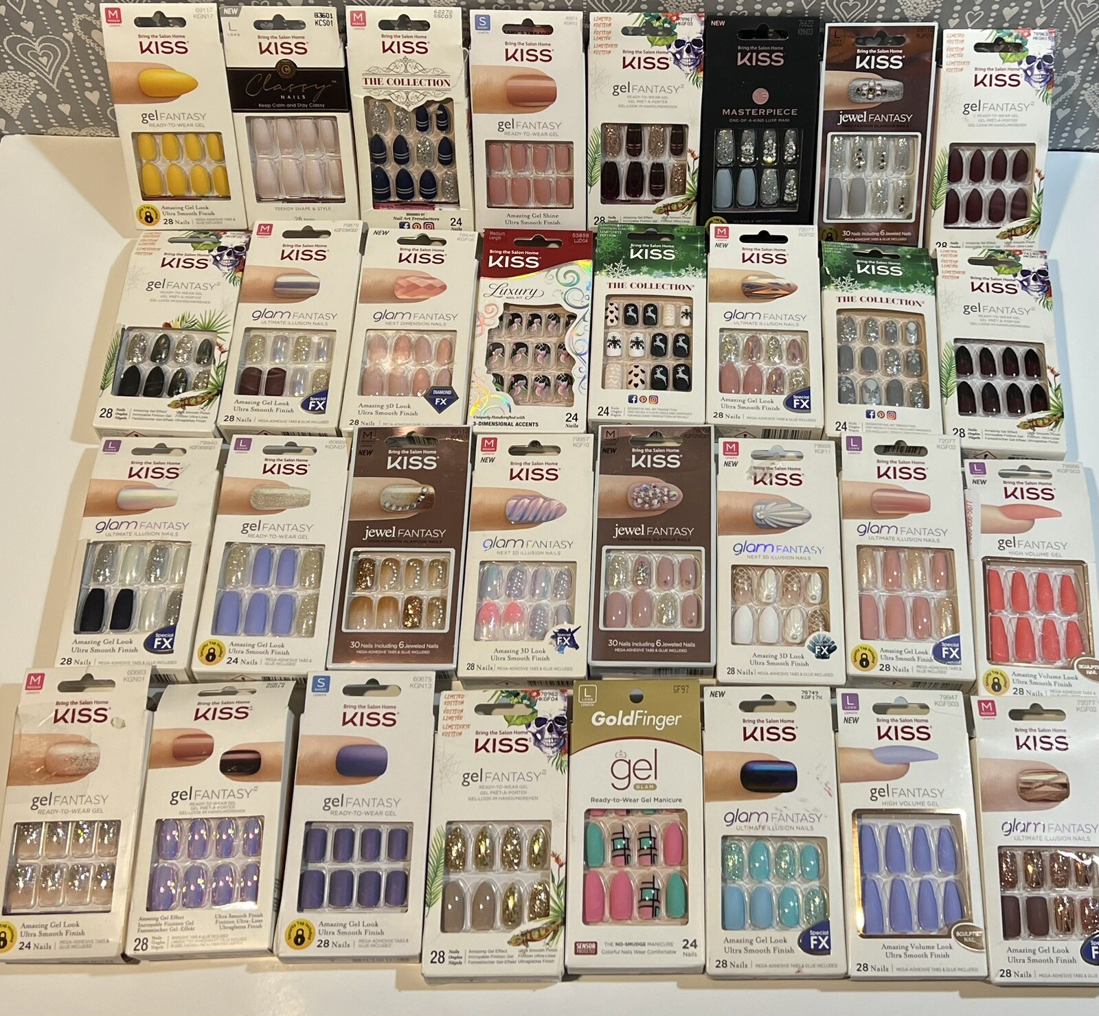 Kiss nails,Glam Fantasy,Luxury,colección,gel, Classy,You Choos, GET DISCOUNTS!