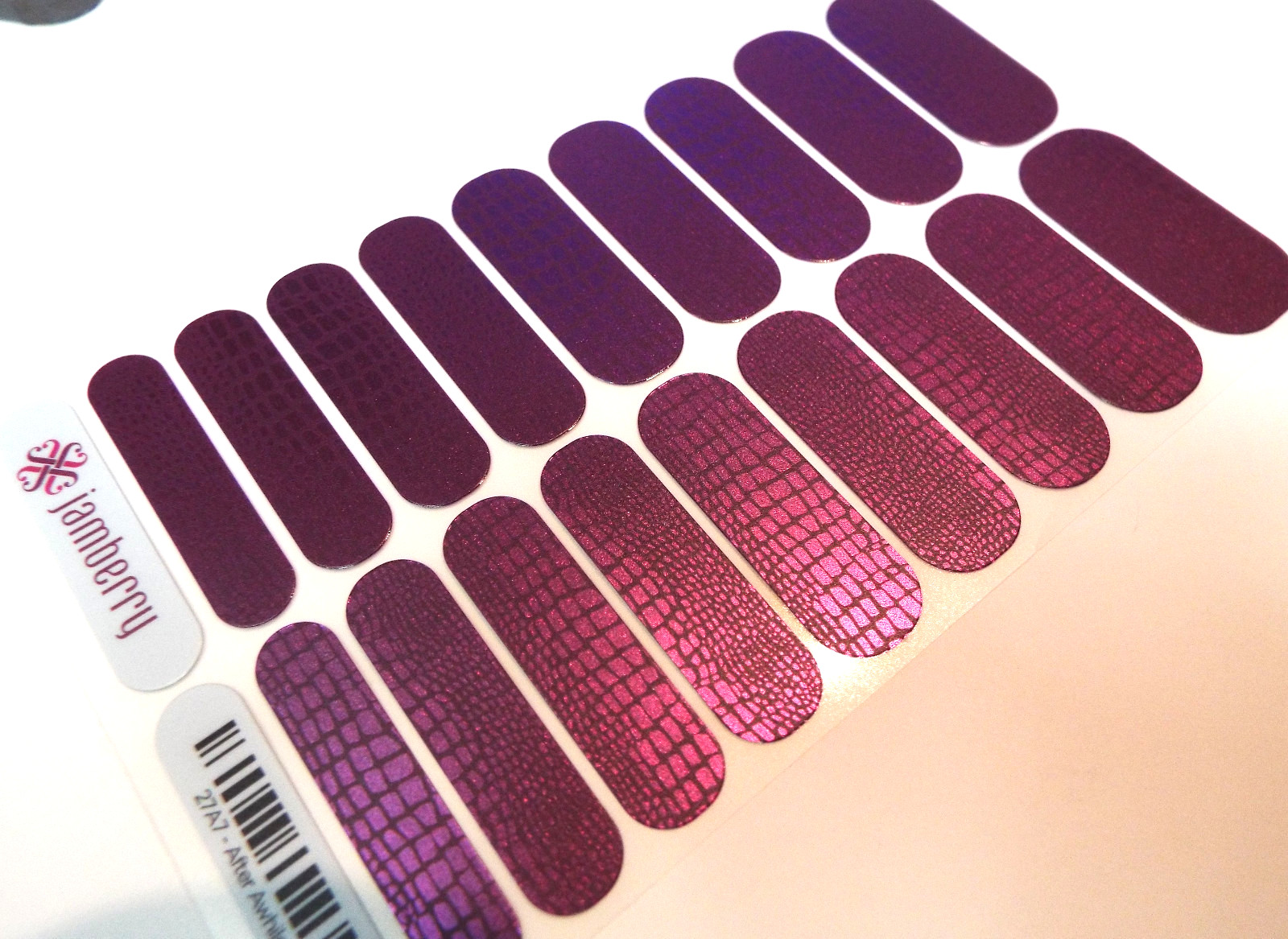 Jamberry After Awhile Nail Wrap Full Sheet 0316 27A7