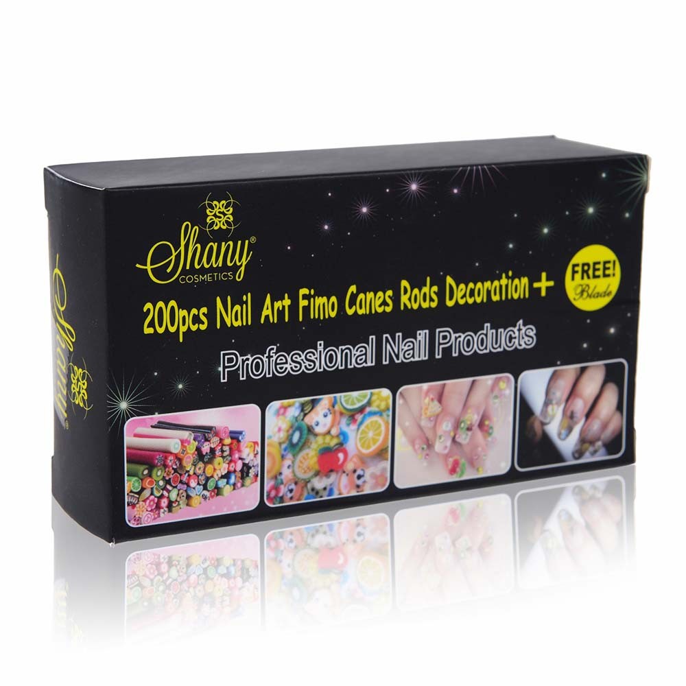 SHANY Nail Art Manicure Fimo Canes with Free Cutter – 200pcs