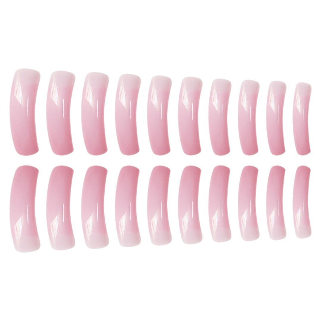 Pink Purple Gradient Long Press On Nails Ins Style Wholesale