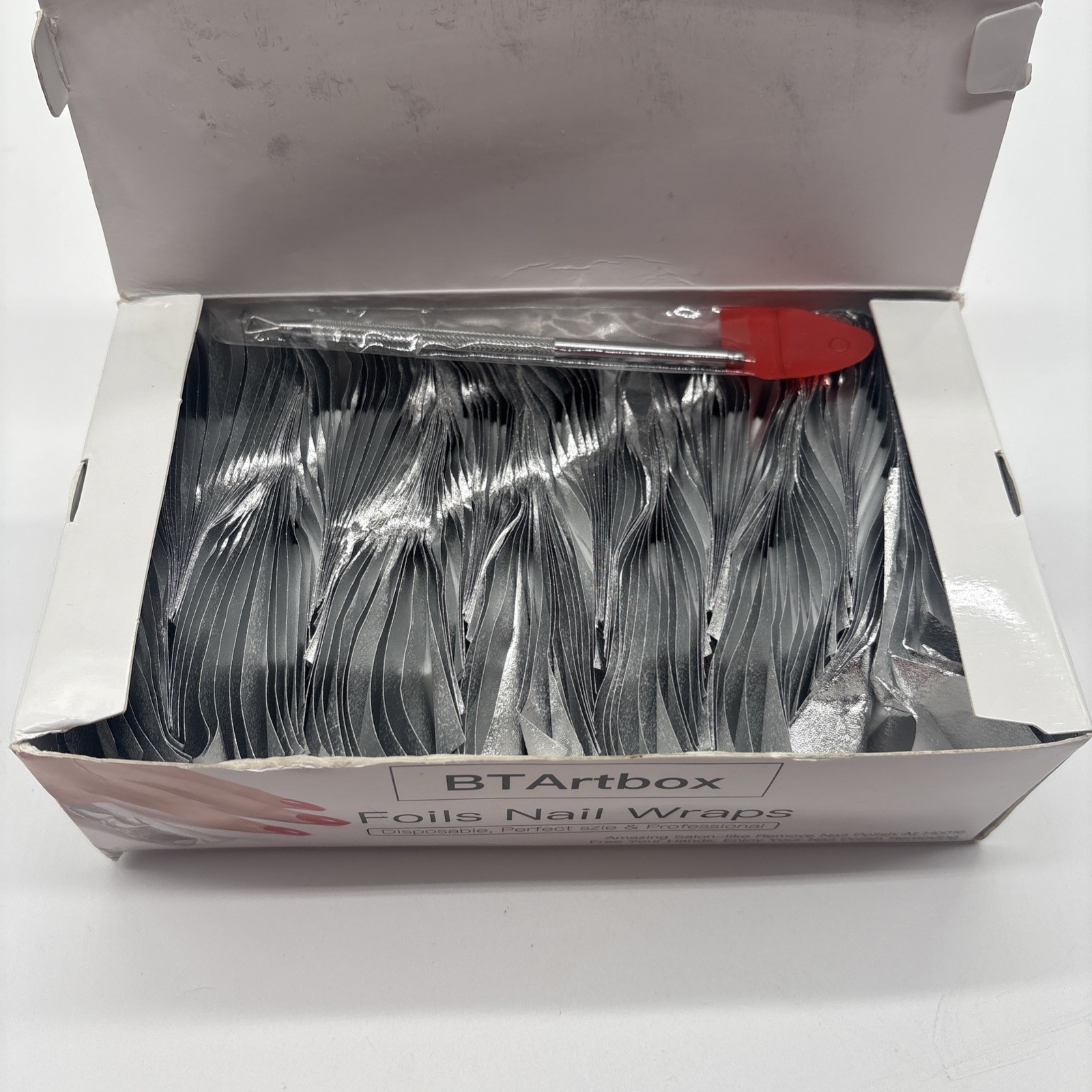 BT Art Box Gel Polish Remover Foil Kit-Nail Soak Off Wraps Open Box