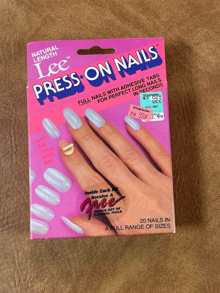 1985 Lee Nails Press-On-Nails 2 Full Sets W/Tabs New Sealed Vintage