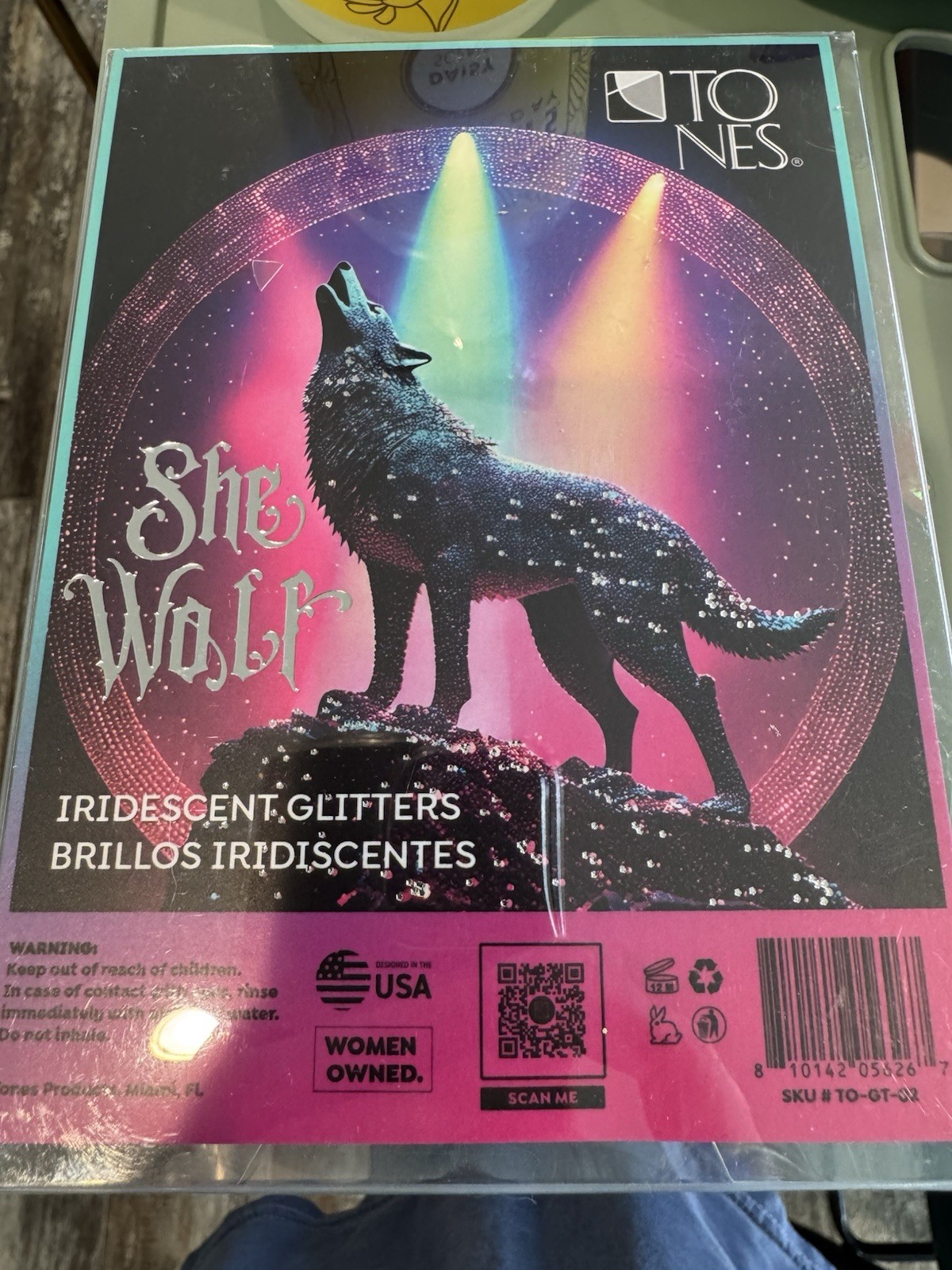 Tones She Wolf Nail Glitter Iridescent Set Of 12 Shakira New Nail Tech Art Kit