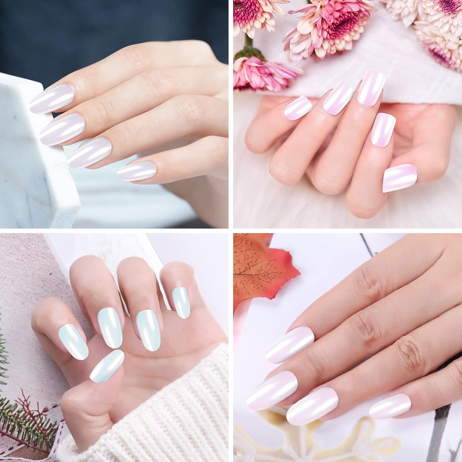 versatile Chrome Nail Powder Kit – Mirror Effect for Gel and Nail Art Creation