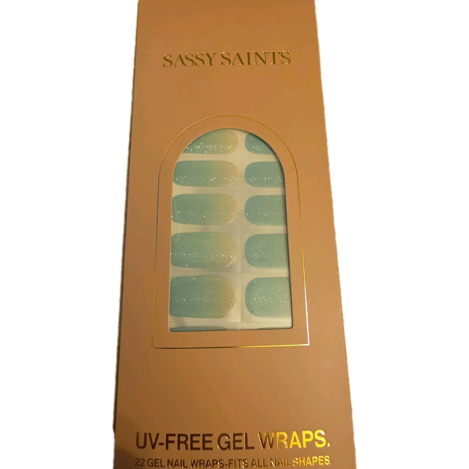 Sassy Saints UV Free Gel Nail Wraps- Frozen Glow