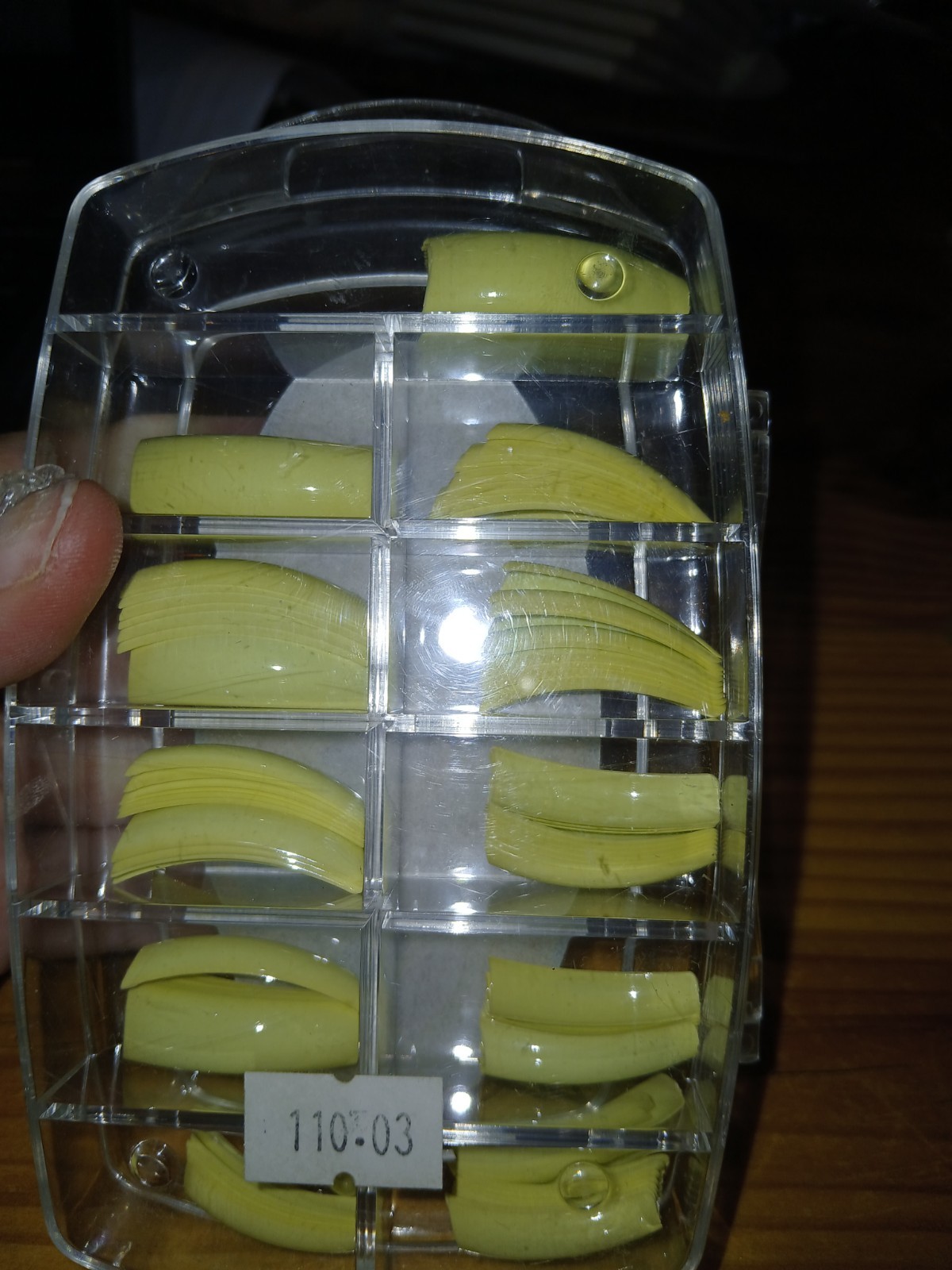 Remnant 100 FAKE PLASTIC SQUARE FRENCH NAIL TIPS ART BRIGHT VIBRANT YELLOW GREEN
