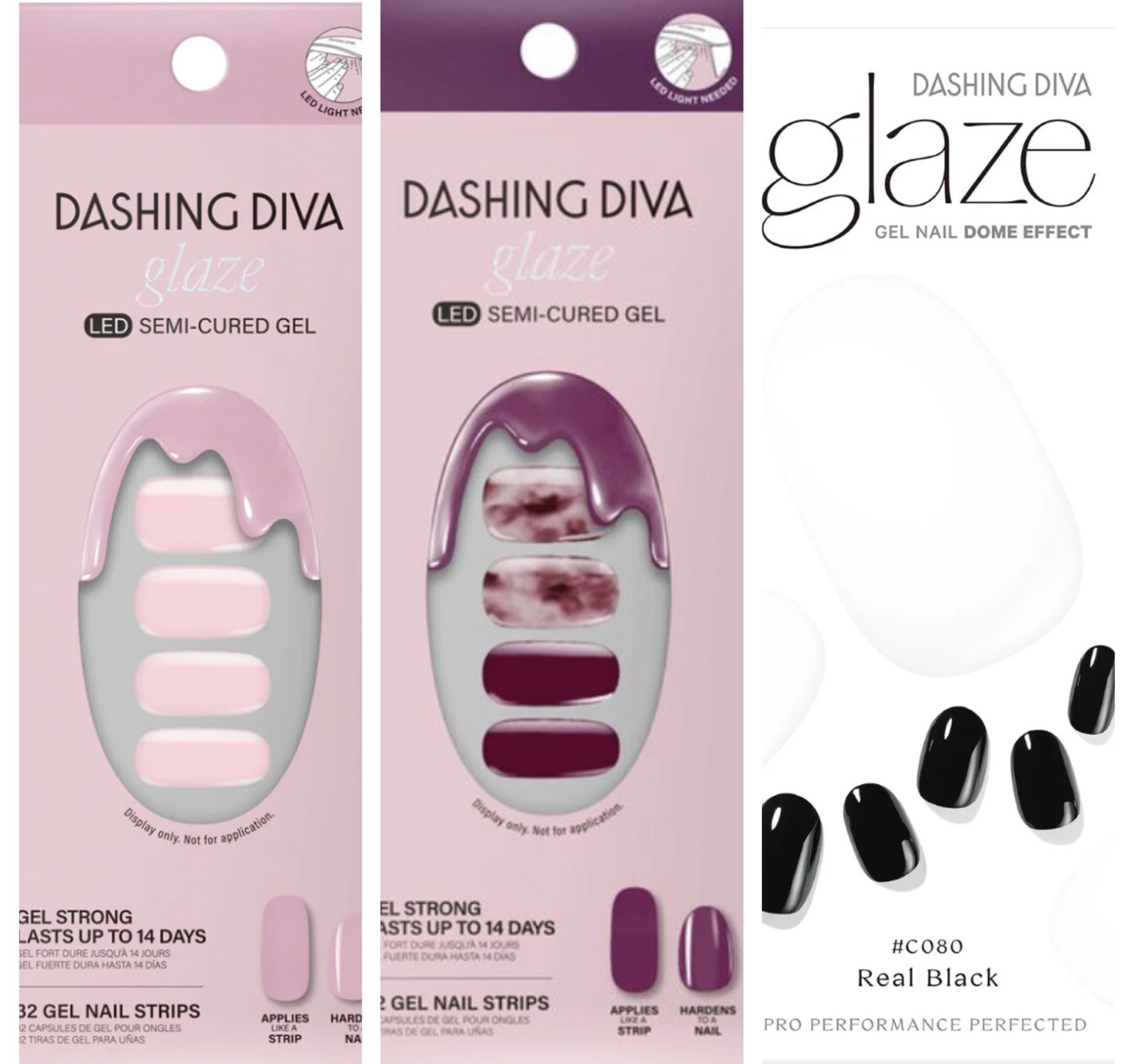 Dashing Diva Glaze Gel Nail 3 Packages