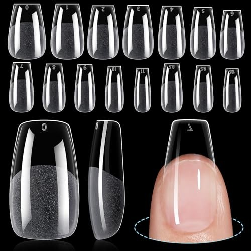Medium Coffin Nail Tips, 240Pcs Half Matte Nail 240Pcs-Coffin Nails-Medium