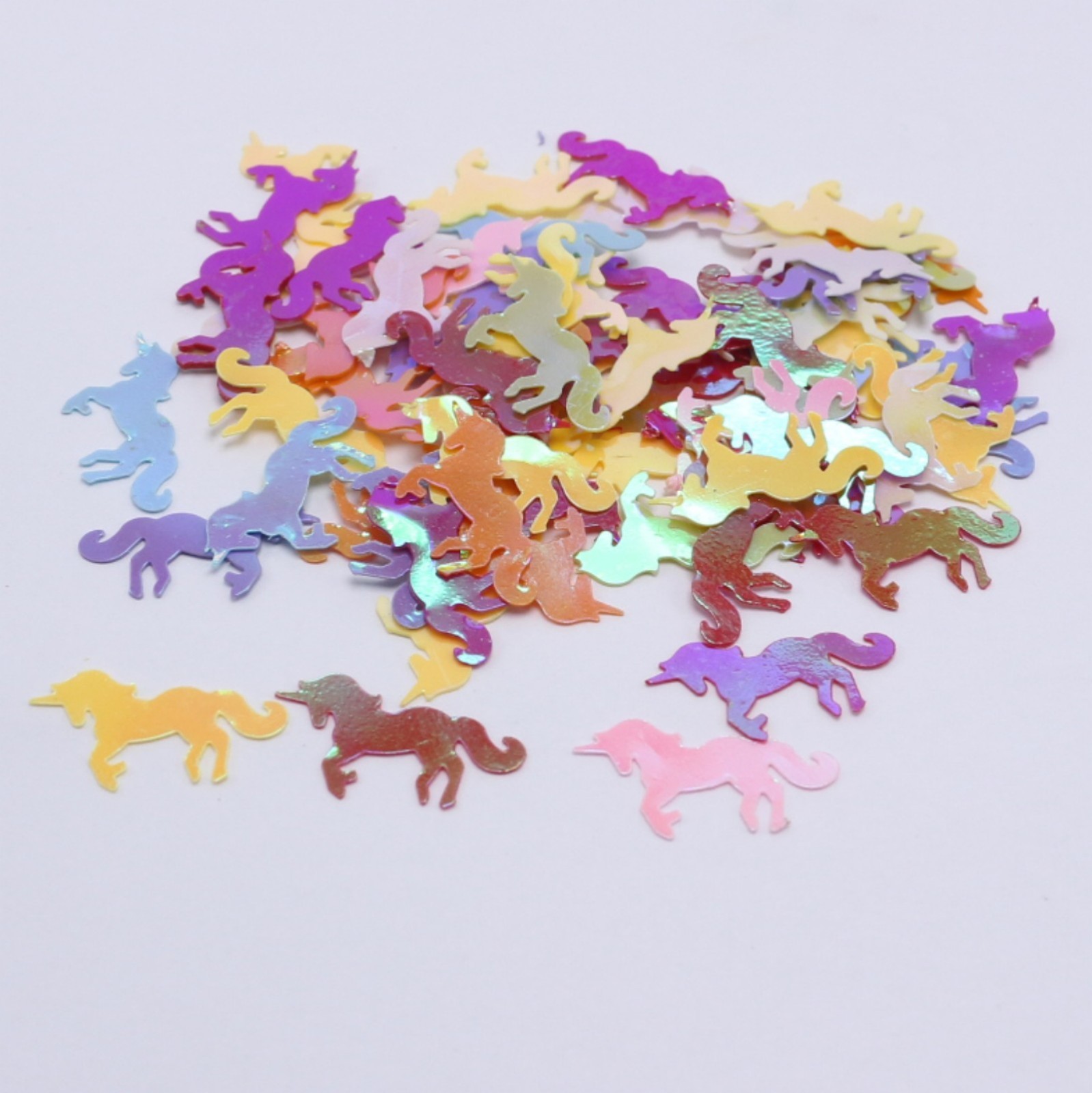 50 Gram Mixed Color Unicorn 20X10mm Sequins Loose Tiny Nail Art Tips Craft