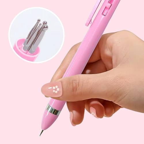 HJ Nail Dotting Pen Ballpoint Design Nail Art Kit with Tip Dot HJ-NAT248-Pink
