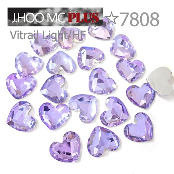 J.HOO Crystal 7808 Heart Flat Back Rhinestones 5×4.5mm Nail Art (10pcs)