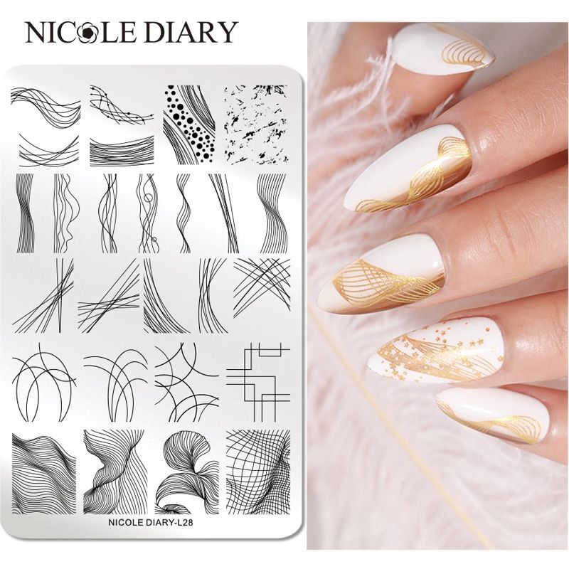 Nail Art Stamping Template – Fruit Flower Nail Stencil Manicure Accessories 1pc