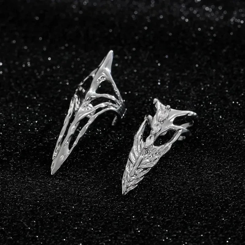 New Gothic Rock Machinery Manicure Fingertip Ring Nail Ring Punk Metal