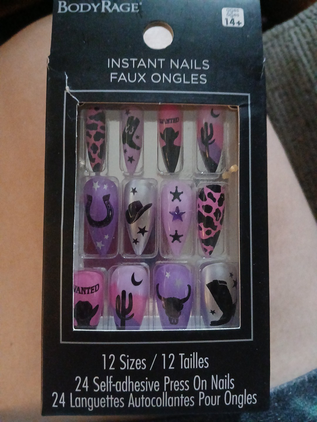 Cowgirl Western Bodyrage Press On Nails