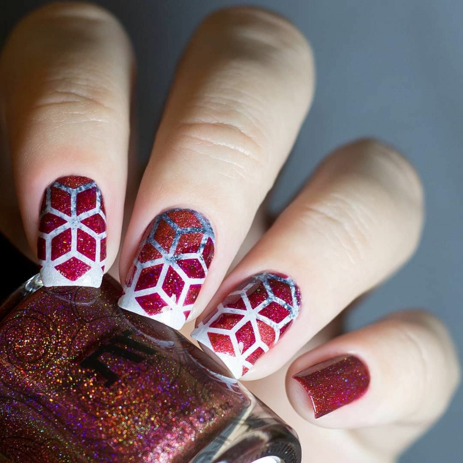 Rhombus Stencils for Nails, Nail Stickers, Nail Art, Nail Vinyls