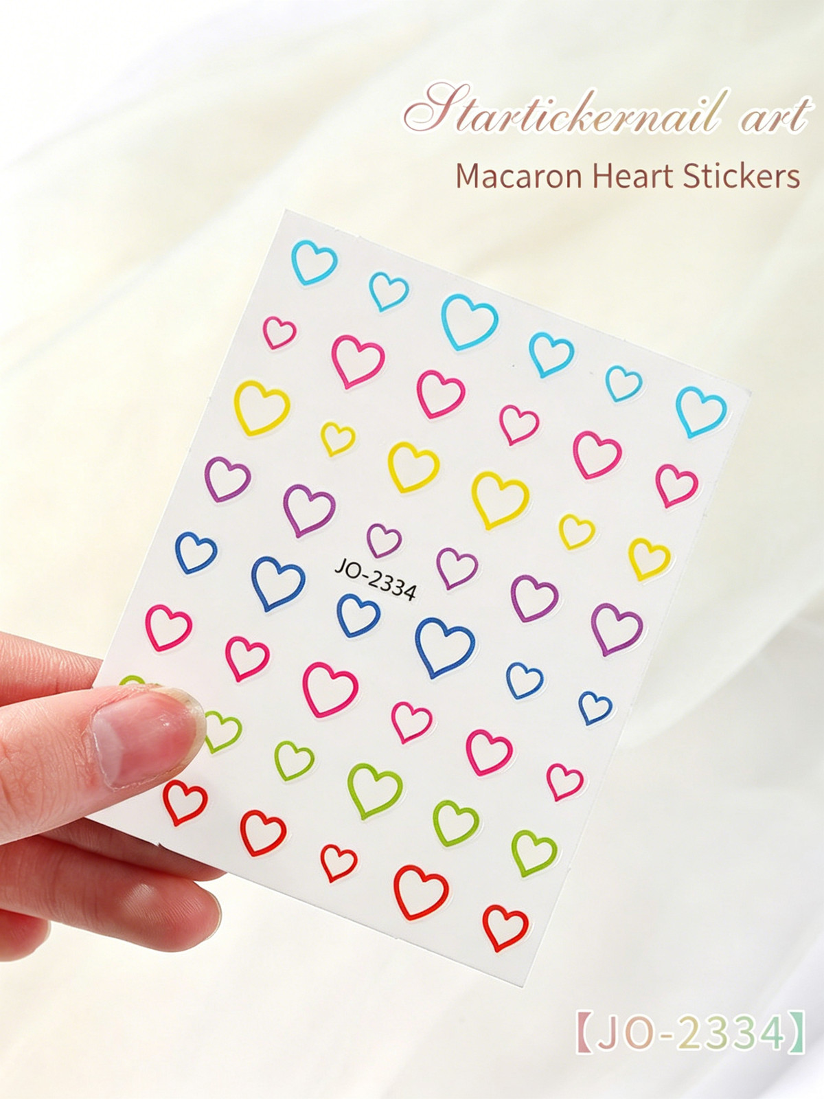New Popular Macaron Cute Star Cartoon Nail Decor Hollow Five-Pointed Star Nail S