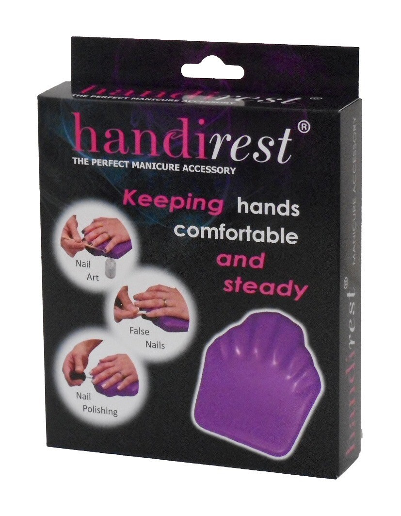 Handirest Manicure Accessory – New – Boxed – Nail Art Tool – Purple Colour