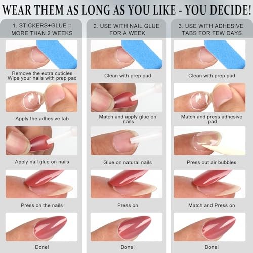 Silver French Tip Press on Nails Square Cat Eye Fake Nails with Short MY004