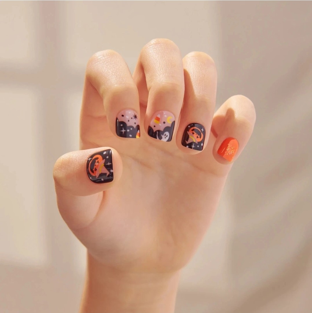 KISS imPRESS Mini Kid Press On Nails Glow in the Dark Wicked Cute Halloween