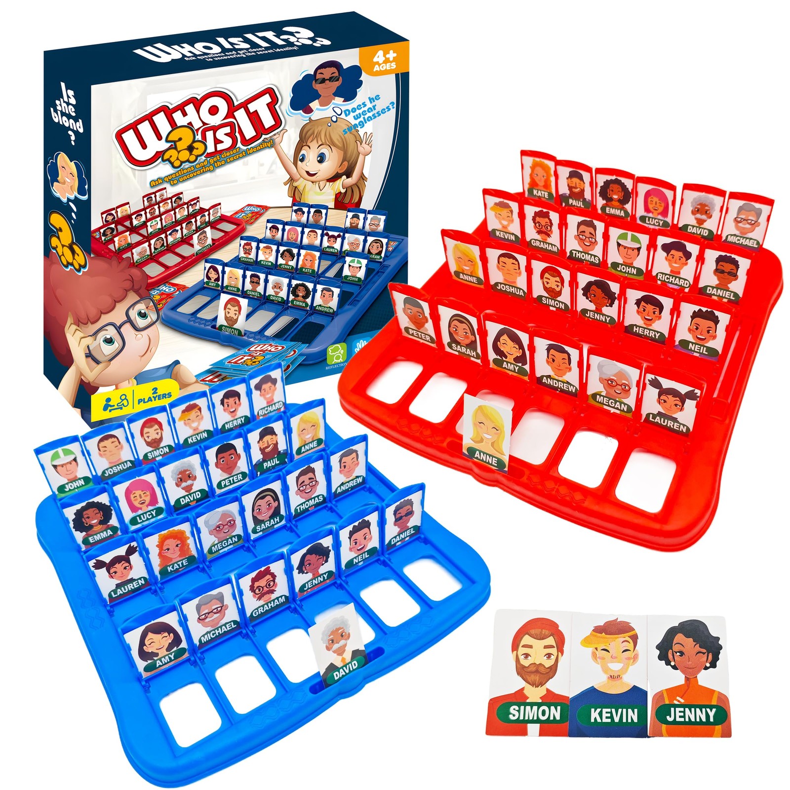 Haugboag Guessing Game for Kids,Who is It Board Large, Character