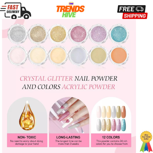 Acrylic Nail Kit for Beginner Professional Nail Kit Acrylic Set with Nail Lamp..